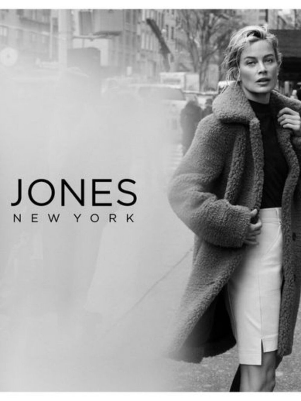 Jones New York "WOMAN" Ladies Black and White Tweed (2) PC Pant Suit